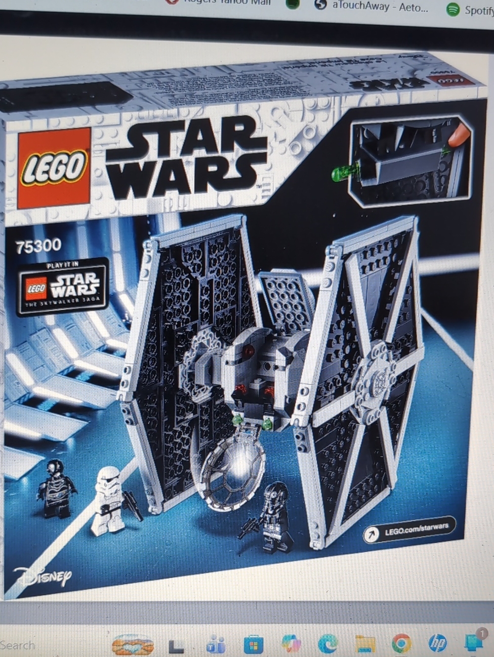Lego Star Wars TIE Fighter Set - Black and Gray